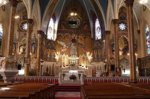 Inside St. Albertus. Photo from Detroit Mass Mob's Facebook page.